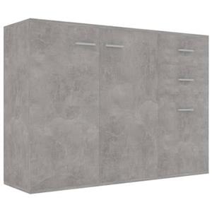 VidaXL Dressoir 105x30x75 cm spaanplaat betongrijs