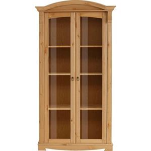Home affaire Vitrine "Anna", zertifiziertes Massivholz, im romantischen Landhausstil, Höhe 194 cm