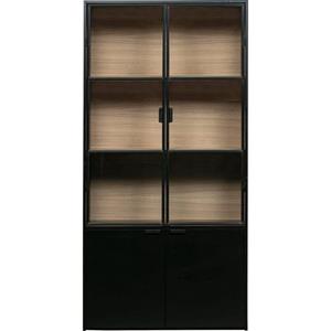 WOOOD Vitrine "Sivan Vitrinekast Zwart"