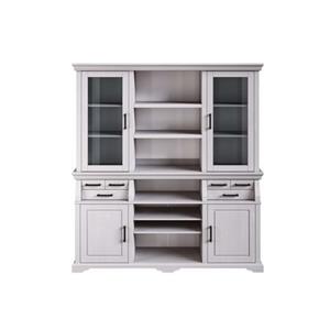 Home affaire Vitrine "Anabel", zertifiziertes Massivholz, Breite 186 cm, im Landhausstil