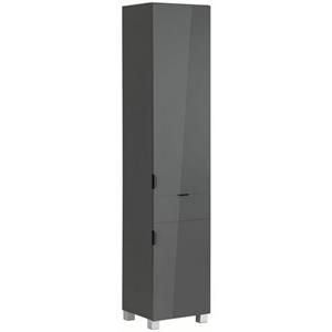 welltime Hochschrank "Lage, Badschrank, Badezimmerschrank, 38 cm breit", Pflegeleichte Oberfläche, viel Stauraum, FSC-zertifiziert