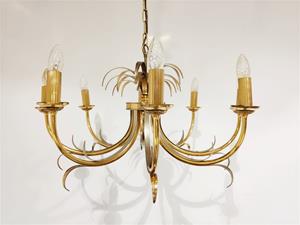 Whoppah Vintage brass pineapple chandelier Chrome/Brass - Tweedehands