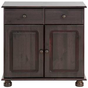 Home affaire Dressoir Mette Commode met gefreesde, bolvormige voeten, breedte 80 cm