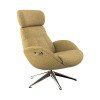 FLEXLUX Relaxfauteuil Relaxchairs Elegant Eersteklas comfort, rug- en hoofdsteunverstelling, draaibaar, aluminium voet