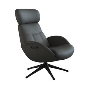 FLEXLUX Relaxfauteuil Relaxchairs Elegant Eersteklas comfort, rug- en hoofdsteunverstelling, draaibaar, zwarte voet