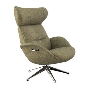 FLEXLUX Relaxfauteuil Relaxchairs More Eersteklas comfort, rug- en hoofdsteunverstelling, draaibaar, aluminium voet