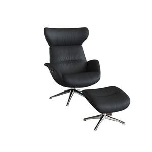 FLEXLUX Relaxfauteuil Relaxchairs More Eersteklas comfort, rug- en hoofdsteunverstelling, draaibaar, aluminium voet