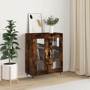 VidaXL Dressoir 69,5x34x90 cm bewerkt hout gerookt eikenkleurig