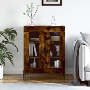 VidaXL Dressoir 69,5x34x90 cm bewerkt hout gerookt eikenkleurig