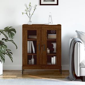 VidaXL Dressoir 69,5x34x90 cm bewerkt hout bruin eikenkleur