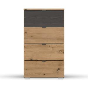 rauch Kommode "Apollon", mit 4 Schubladen, 1 Schublade in Absetzung Black oak