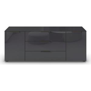 rauch Kommode "Flipp", 2-türig, 3 Schubladen, Soft-Close-Funktion, Oberboden und Front Glas
