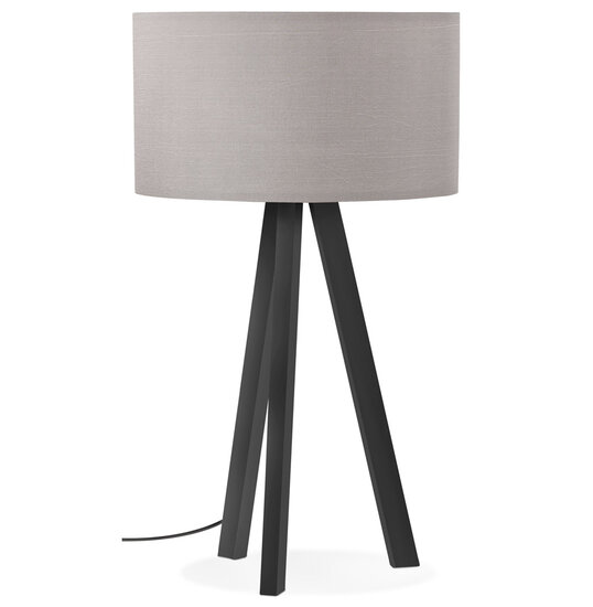 KokoonDesign Tafel Lamp Driepoot grijs met zwart