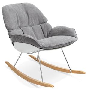 KokoonDesign Schommelstoel Puur design met kussens grijs