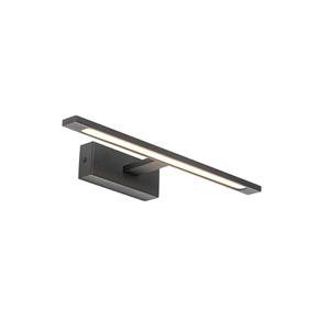 Qazqa - Wandleuchte schwarz 41,5 cm inkl. led IP44 - Jerre - Schwarz