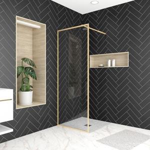 Aurlane Douchewand Golden Edge 80x200cm