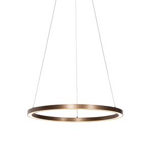 qazqa Bronze Hängelampe 60 cm inkl. led 3-stufig dimmbar - Girello - Bronze