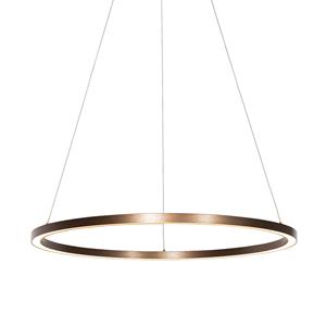 qazqa Bronze Hängelampe 80 cm inkl. led 3-stufig dimmbar - Girello - Bronze