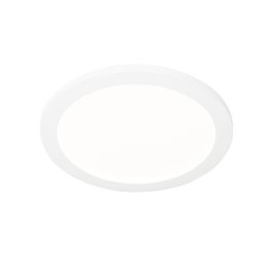 qazqa Deckenleuchte weiß 30 cm inkl. LED 3-stufig dimmbar IP44 - Steve - Weiß