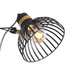 Anne Light&home Wandlamp Dunbar | 1-lichts | draaibaar | E27 | 18x39x20 cm | zwart goud