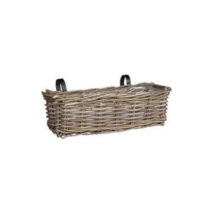 Mica Decorations Marcia Mand - 46x19x15 cm - Rotan - Grijs