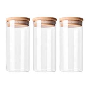 Krumble Voorraadpotten glas - 1000 ml per pot - Set van 3