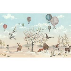 Komar Fotobehang Luchtballonnen Blauw En Beige - 4,50 X 2,80 M - 612807