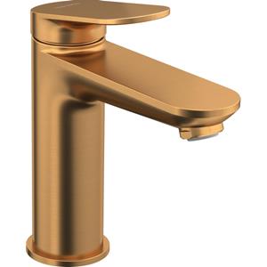 Duravit Wave Wastafelmengkraan - m-size - eengreeps - zonder waste - voorsprong 12.2cm - brons geborsteld wa1020002004