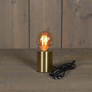 Tafellamp goud 7,5x10 cm e27 1,5 m snoer - 