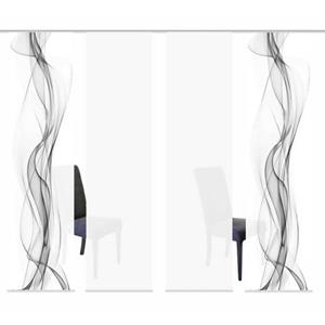 HOME WOHNIDEEN Schiebegardine "4ER SET HAZE", (4 St.), HxB: 245x60, Schiebevorhang 4er Set Digitaldruck