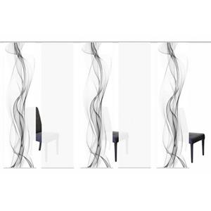 HOME WOHNIDEEN Schiebegardine "5ER SET HAZE", (5 St.), HxB: 245x60, Schiebevorhang 5er Set Digitaldruck