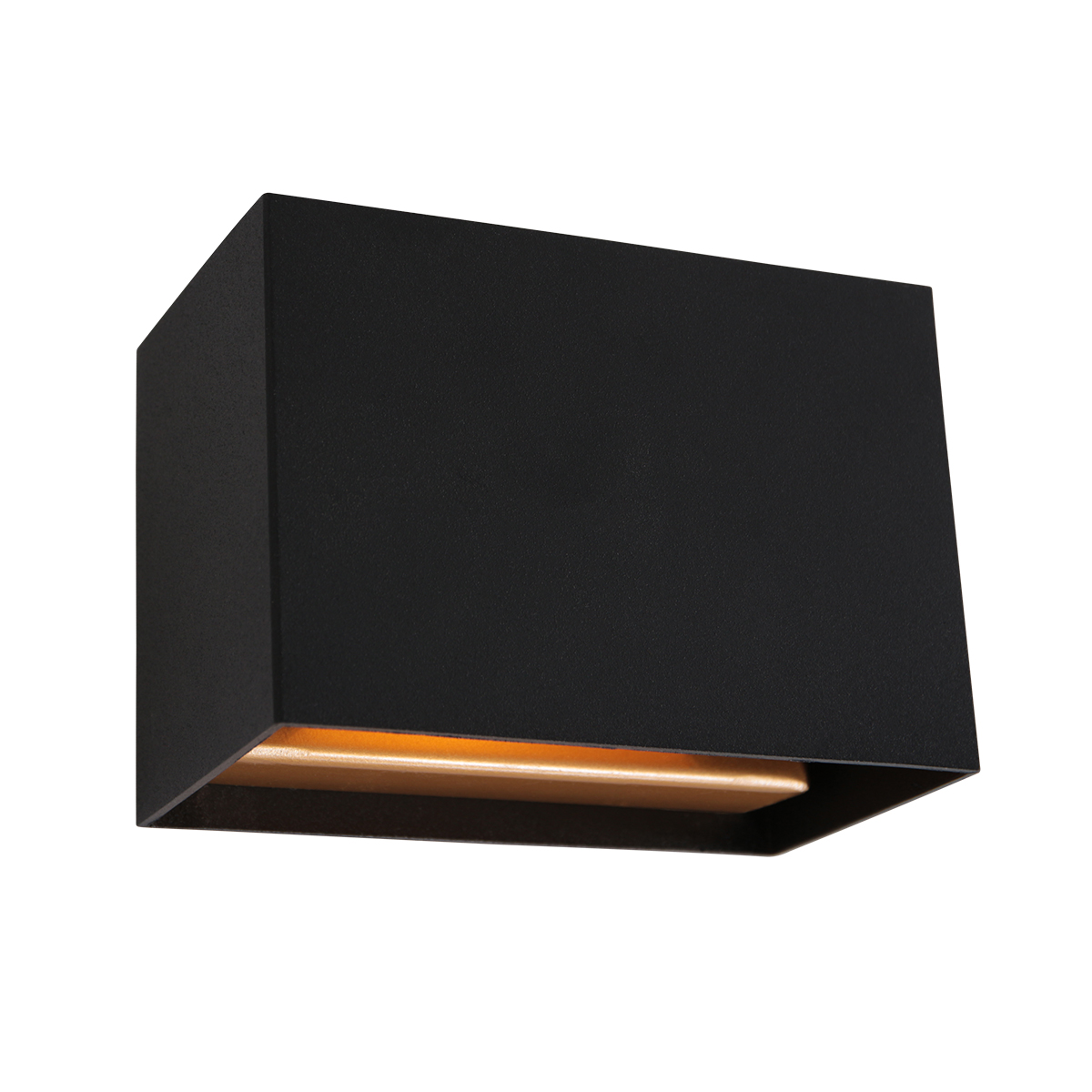 Steinhauer Wandlamp Muro | 1 lichts | 7,5x13x9 cm | goud&mat zwart