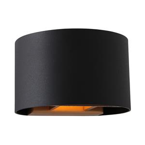 Steinhauer Wandlamp Muro | 1 lichts | 13x11x8 cm | g9 | zwart&goud