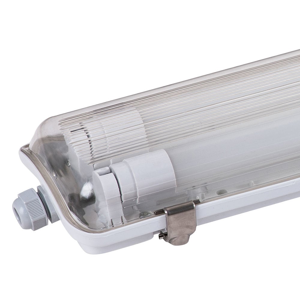 HOFTRONIC™ Ecoline LED TL armatuur 150 cm - IP65 Waterdicht - 6500K daglicht wit - Flikkervrij - 2x24 Watt LED Buizen - 4800 Lumen