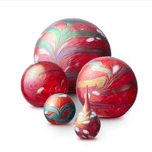 Eeuwige Roos Elan-line Red urnen met parelmoer-rood + wit