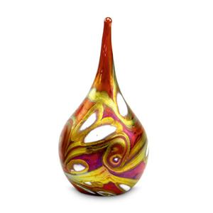 Eeuwige Roos Druppel urn Red met rood tinten en parelmoerglans (60ml)