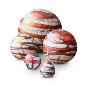 Eeuwige Roos Elan-line Terra urnen brique- paars- en goud-witte kleurtinten