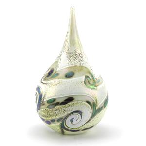 Eeuwige Roos Druppel urn Ivory met ivoortinten en parelmoerglans (1600ml)