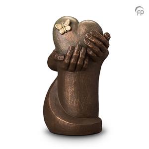 Geert Kunen design urnen Keramiek urn Hartepijn zuil met vlinder (4000ml)