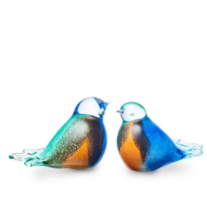 Eeuwige Roos Vogel urn van kristalglas: multi-color  (30ml) NIEUW DESIGN