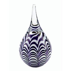 Eeuwige Roos Ripple mini urn 15cm: Purple-White (40ml)