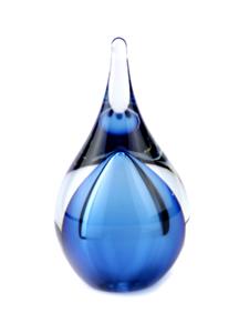 Eeuwige Roos Druppel mini urn 14cm: Light-Blue (50ml)