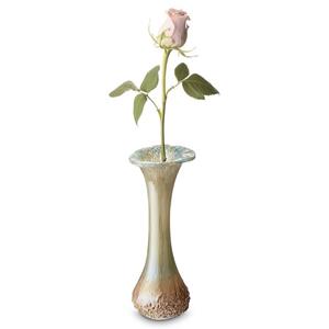 Eeuwige Roos Bloemenvaas Urn in Turquoise met Beige (40ml)
