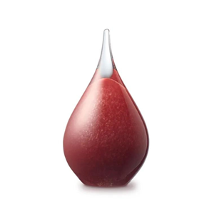Eeuwige Roos Druppel urn 14cm: Red-Opaak (50ml)