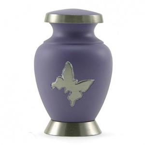 Terrybear Mini urn Aria Butterfly Blauw met zilverkleur (70ml)