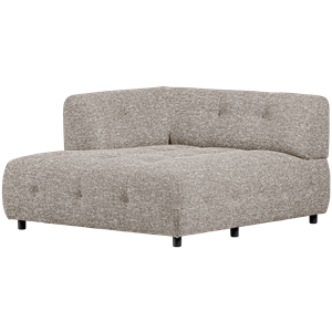 WOOOD-collectie Louis 1,5-Zits Chaise Longue Met Arm Links Melange Powder