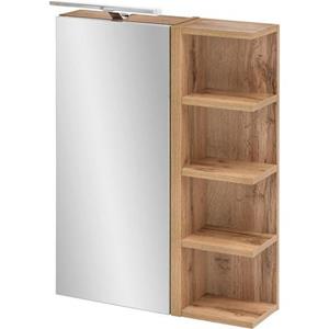 Schildmeyer Spiegelschrank, Breite 50 cm, 1-türig, LED-Beleuchtung, Schalter-/Steckdosenbox