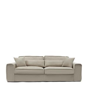 Rivièra Maison 3,5-zits bank Metropolis, Soft Beige, Chenille Jacquard Vogue