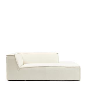 Rivièra Maison Modulaire Bank Chaise Longue Rechts The Jagger, Sparkling White, Copperfield Weave