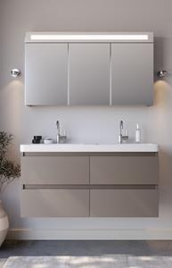 Sanexo Spiegelkast Luciano 120 met LED Verlichting Taupe